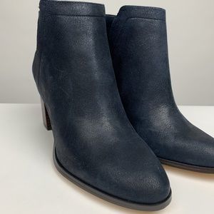 Lord & Taylor Suede Navy Ankle Boots